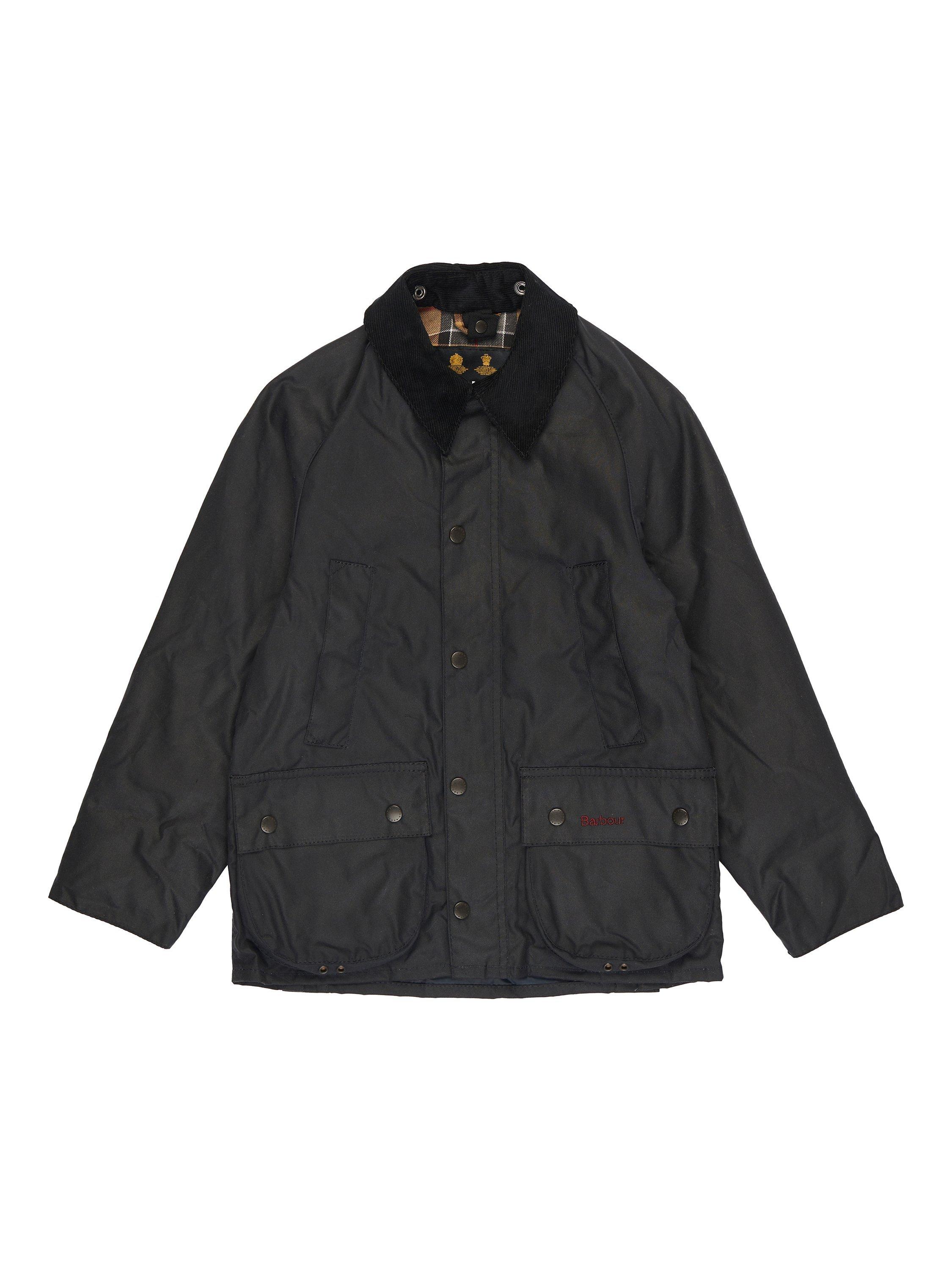 Barbour Kids Beadle Wax Jacket Navy