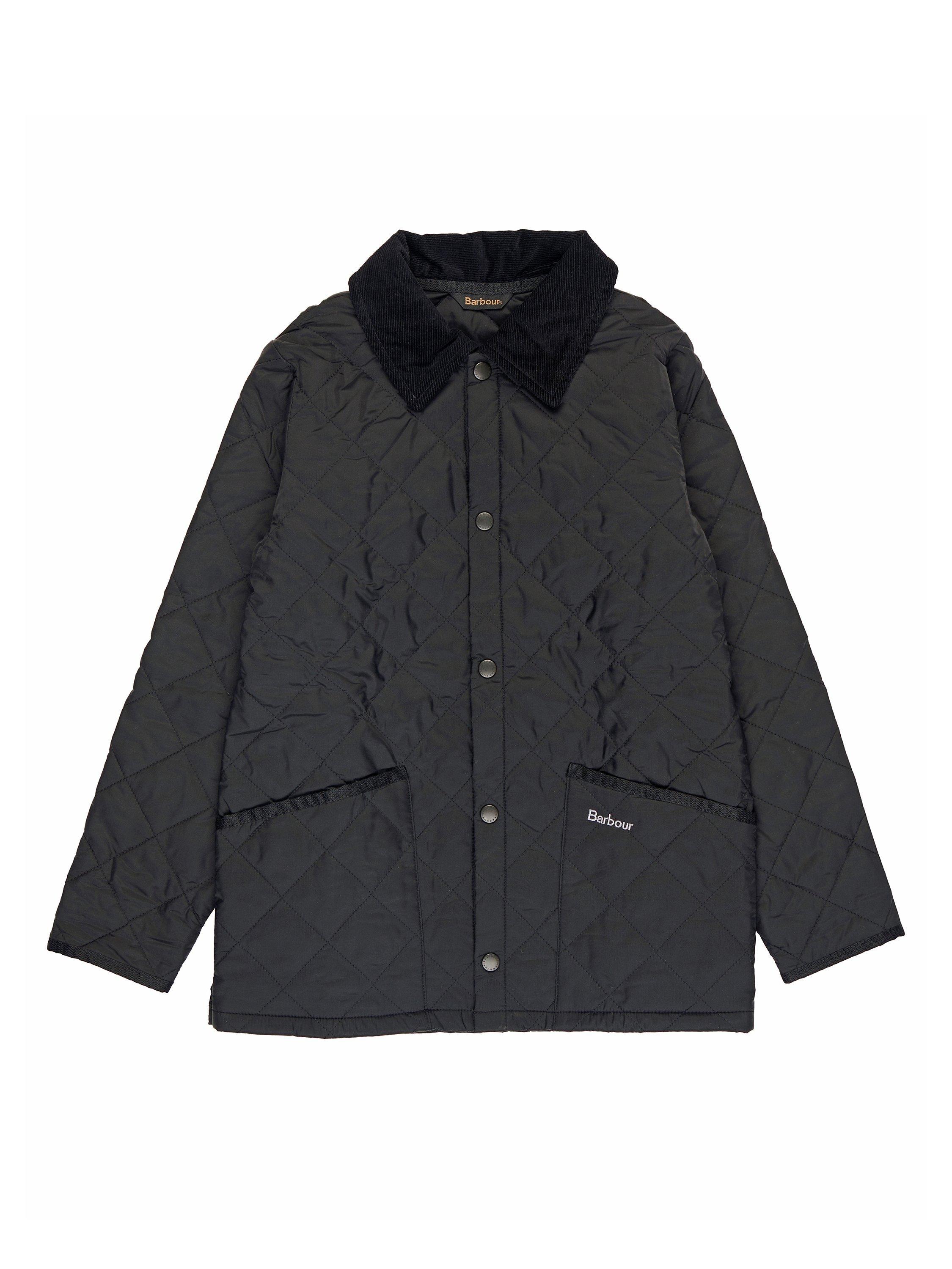 Product image 3 of 6, which shows Barbour Kids' Liddesdale Quilted Jacket, Black, XL