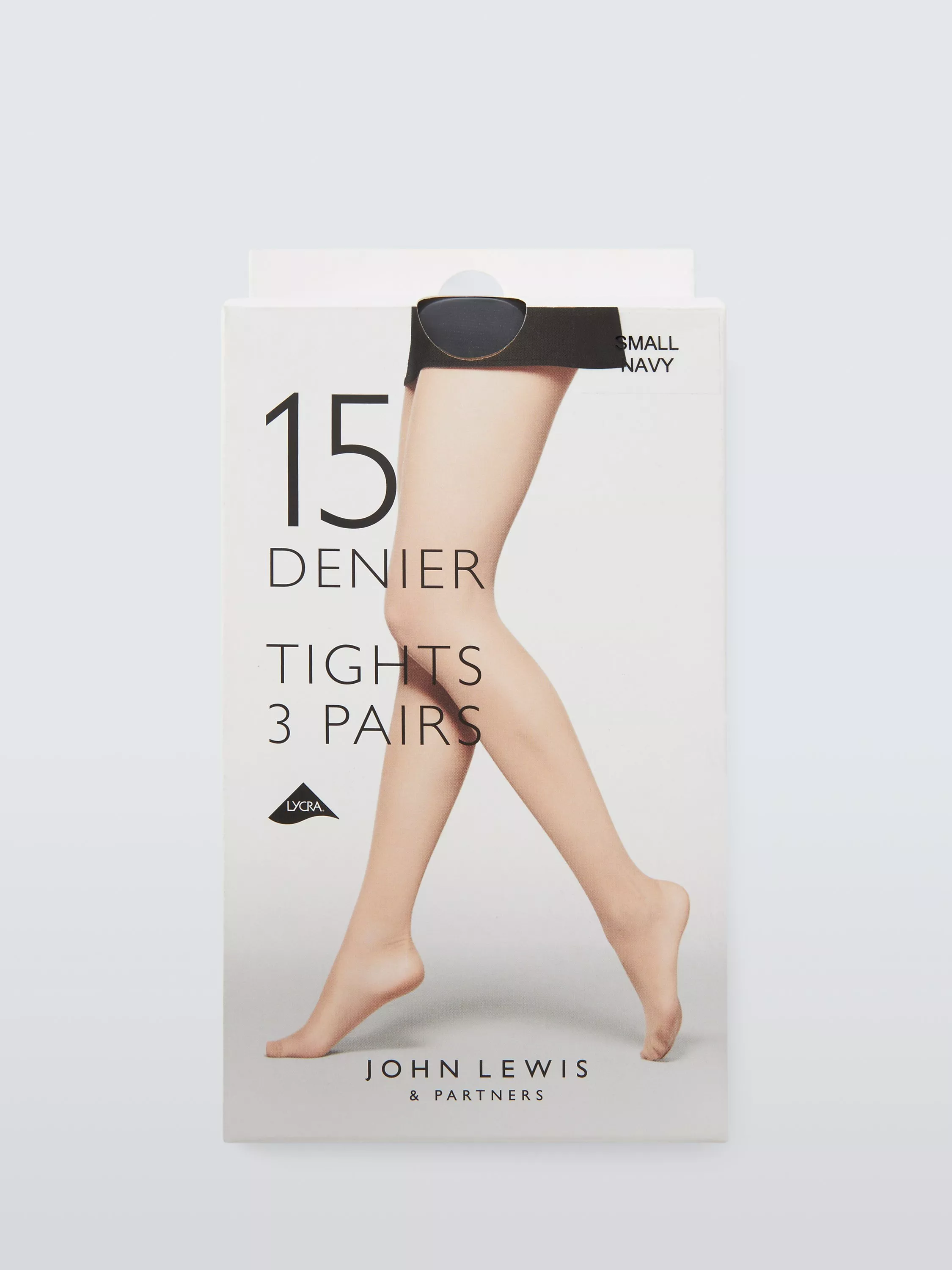 John Lewis 15 Denier Everyday Sheer Tights Pack of 3 Navy