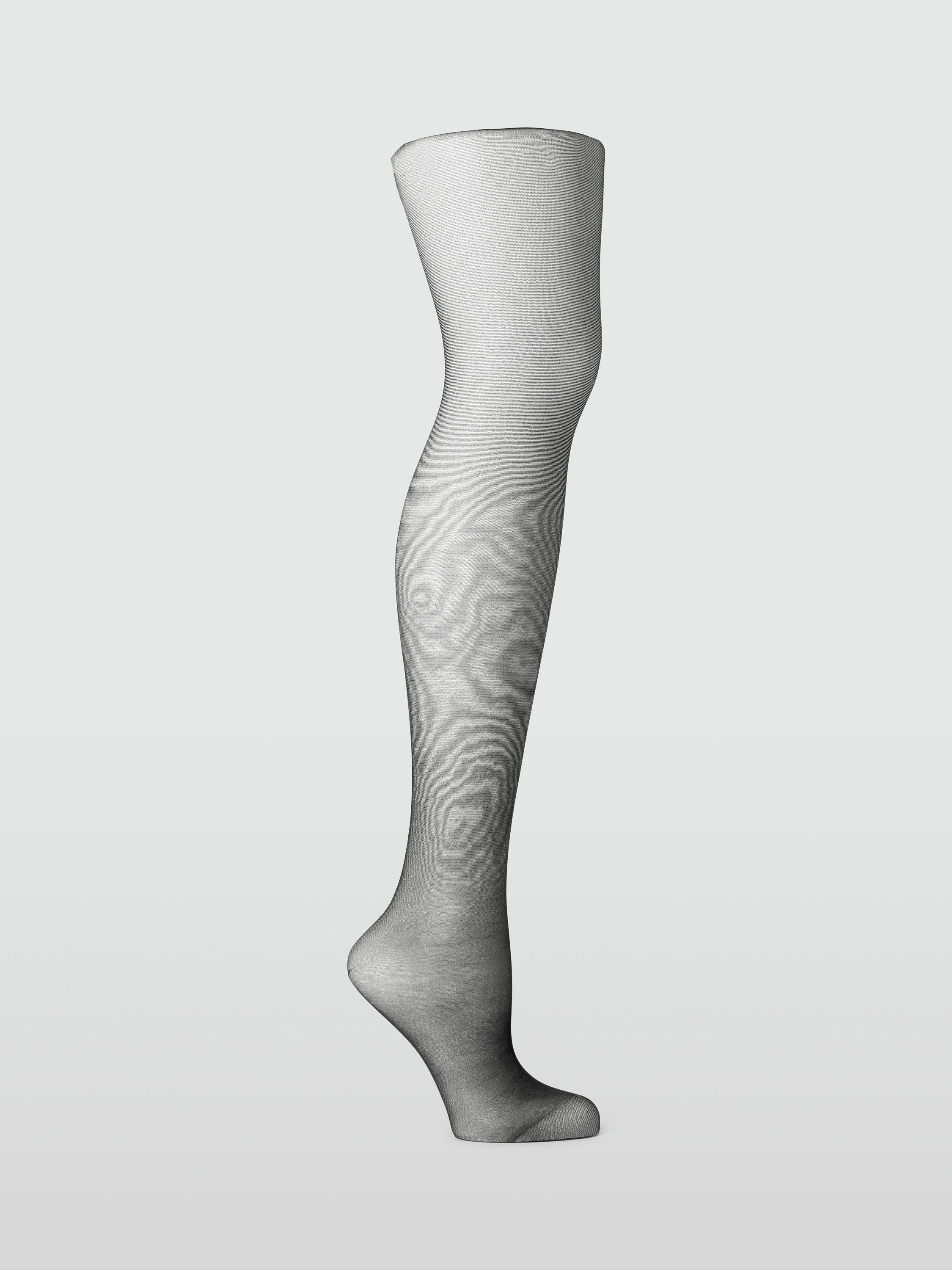 Product image 1 of 2, which shows John Lewis 10 Denier Smooth Body Shaper Tights, Pack of 2, Black, S
