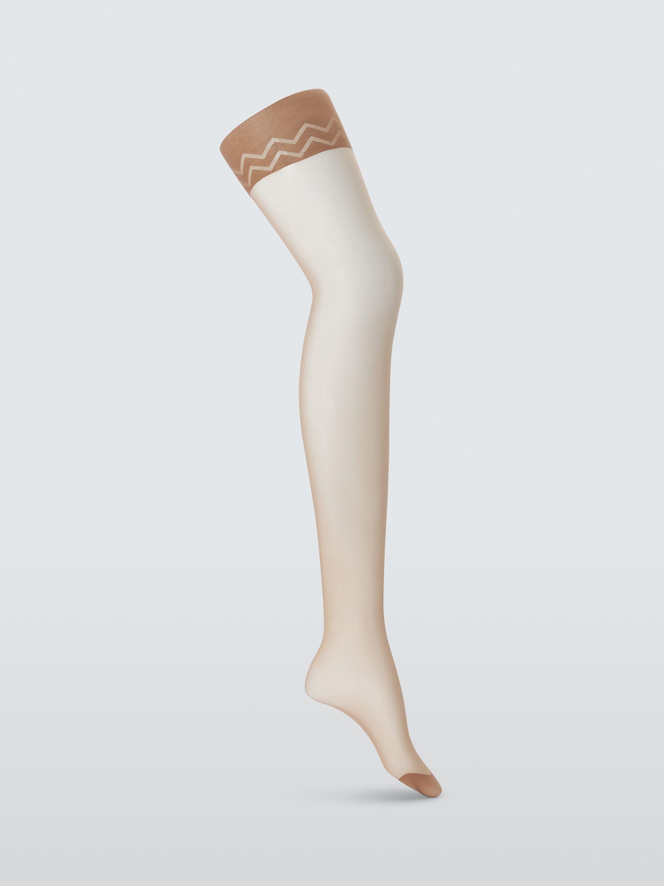 Product image 2 of 3, which shows John Lewis 15 Denier Sleek Body Shaper Tights, Pack of 2, Caramel, S