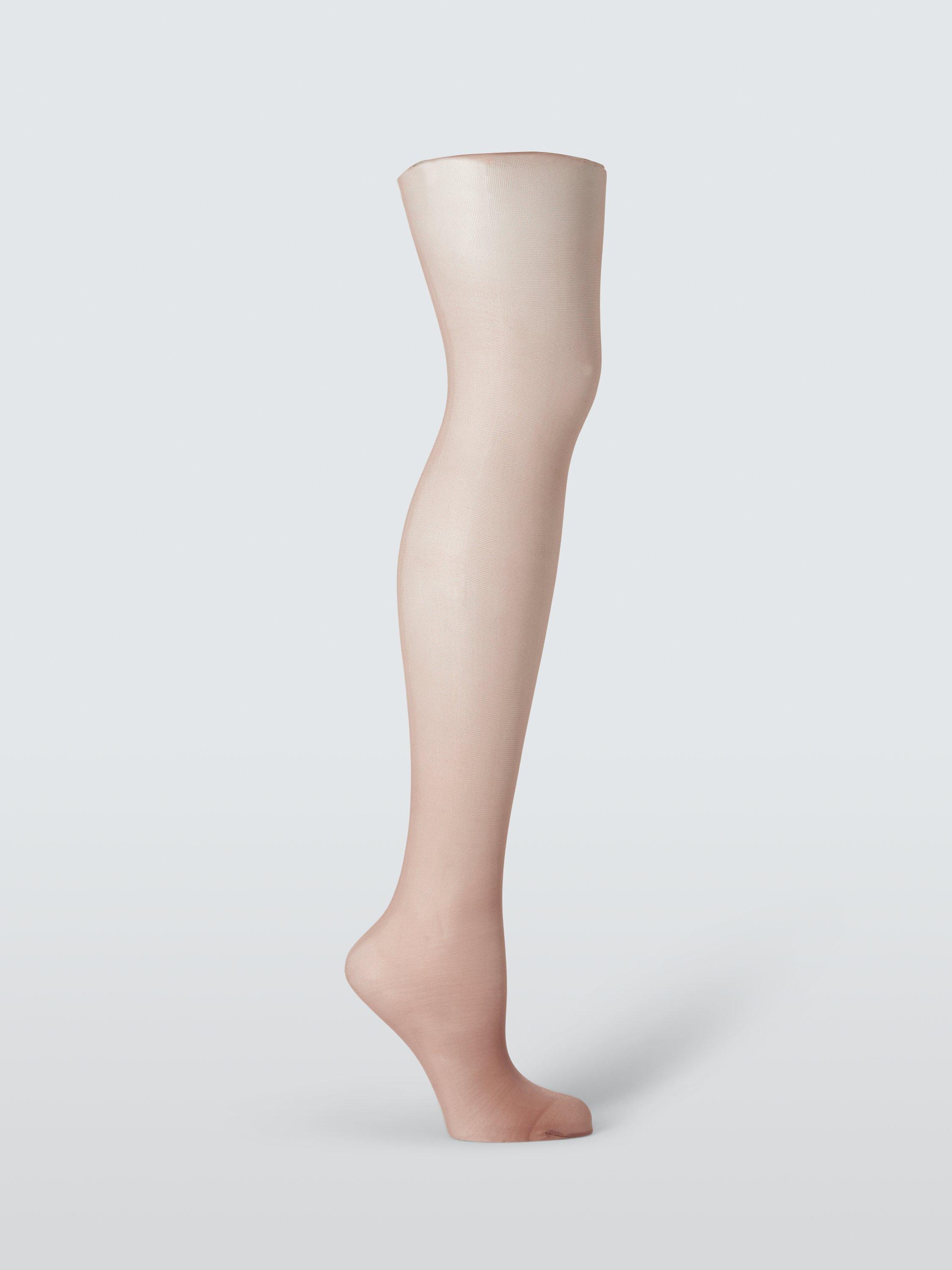 Product image 1 of 2, which shows John Lewis 30 Denier Smooth Body Shaper Tights, Pack of 2, Almond, S
