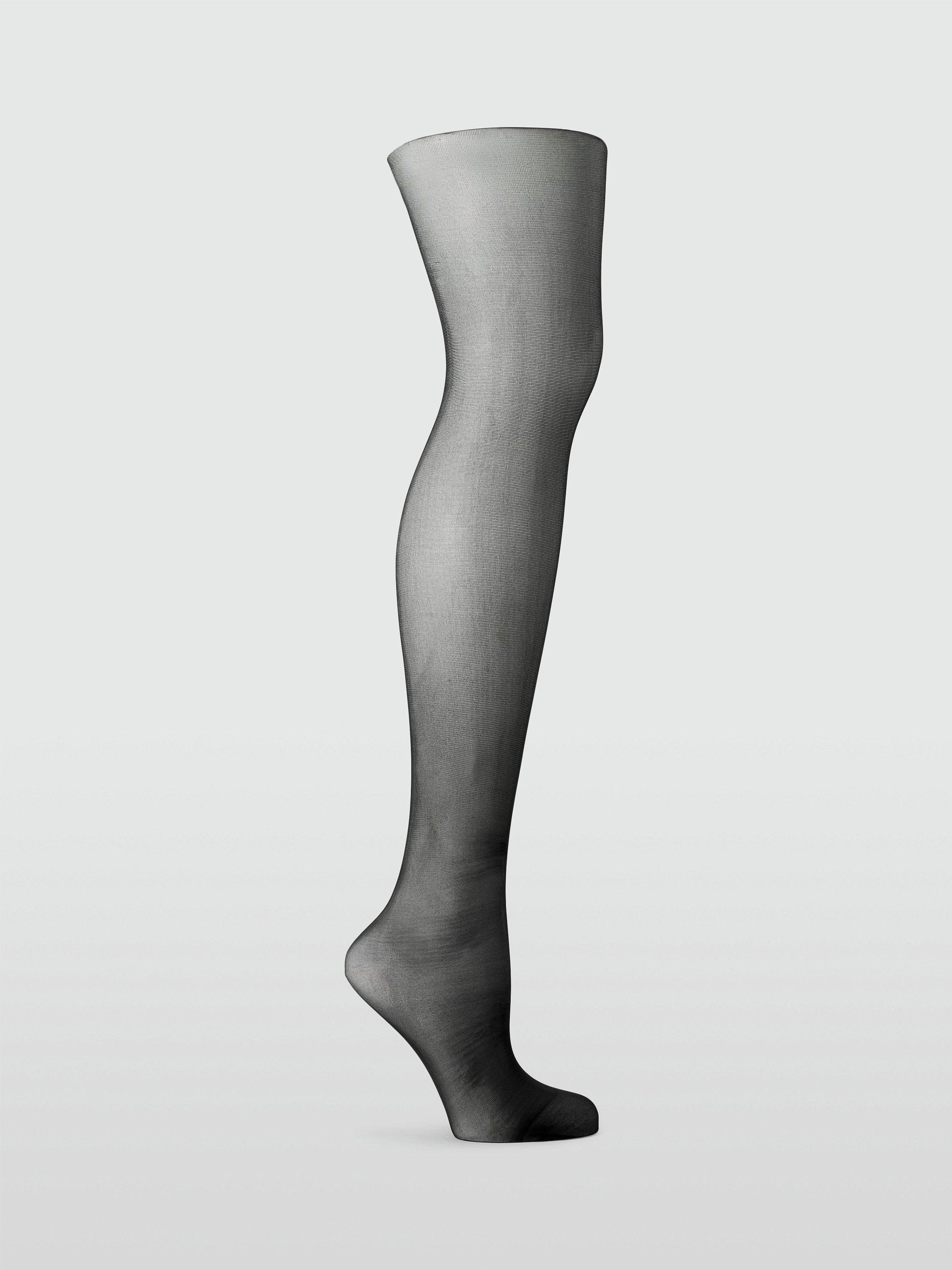 Product image 1 of 2, which shows John Lewis 30 Denier Smooth Body Shaper Tights, Pack of 2, Black, XL