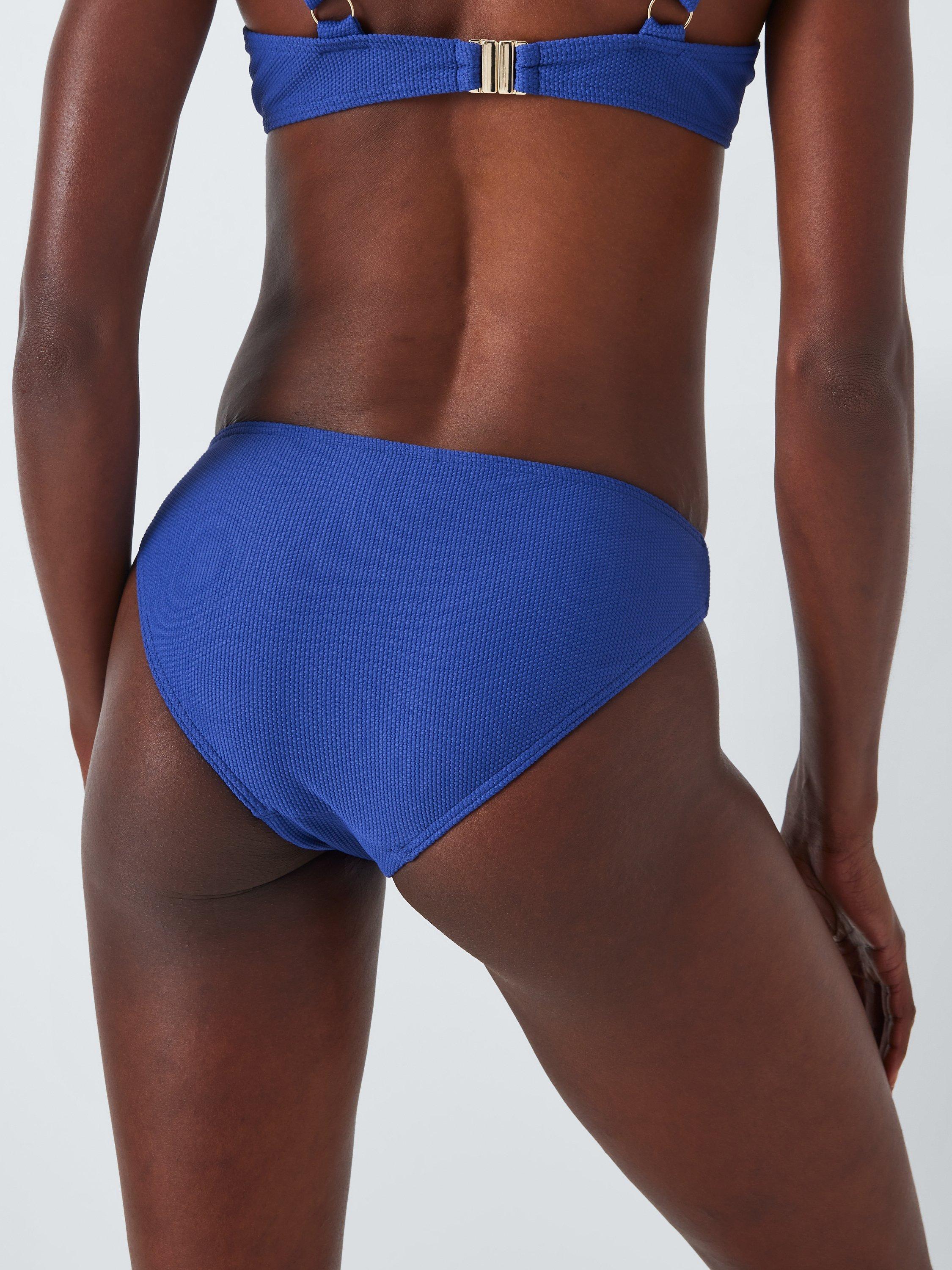 John Lewis Palma Bikini Bottoms, Blue, 18