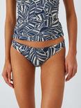 John Lewis Bali Leaf Print Bikini Bottoms, Navy