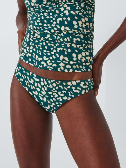 John Lewis Rio Spot Bikini Bottoms, Teal, Teal