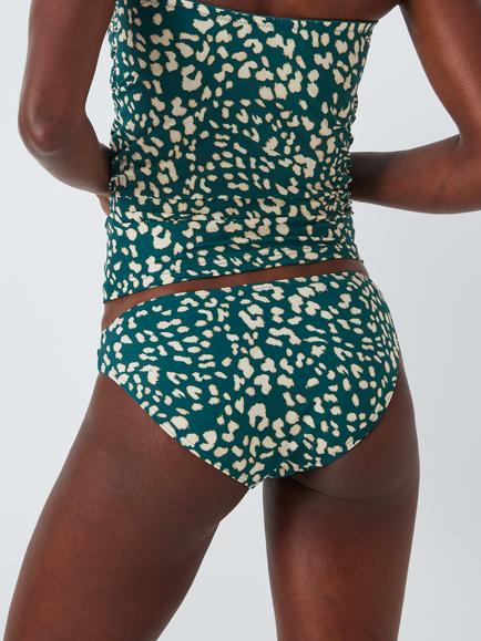 John Lewis Rio Spot Bikini Bottoms, Teal - view 2, Teal