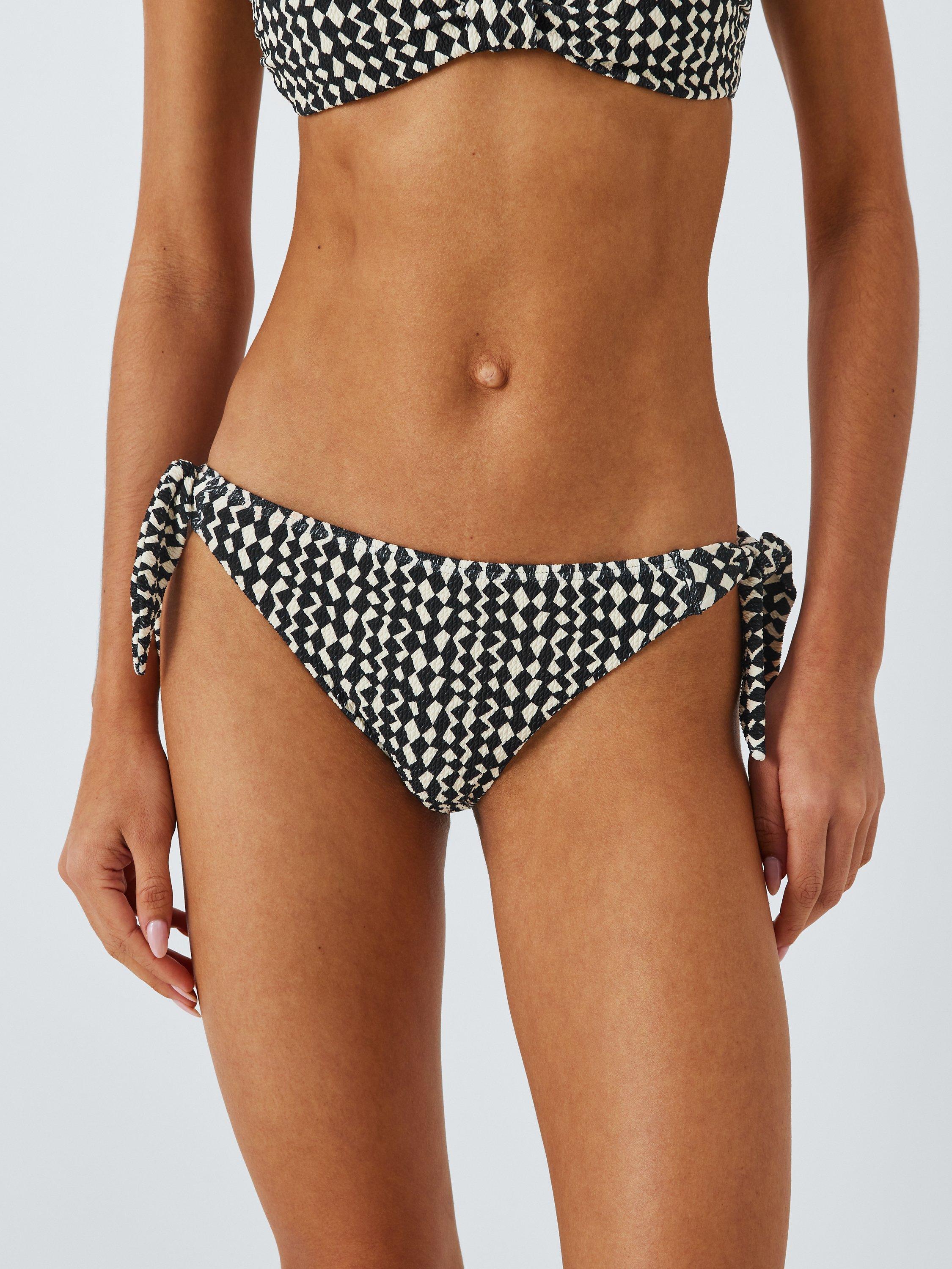 John Lewis Geometric Side Tie Bikini Bottoms