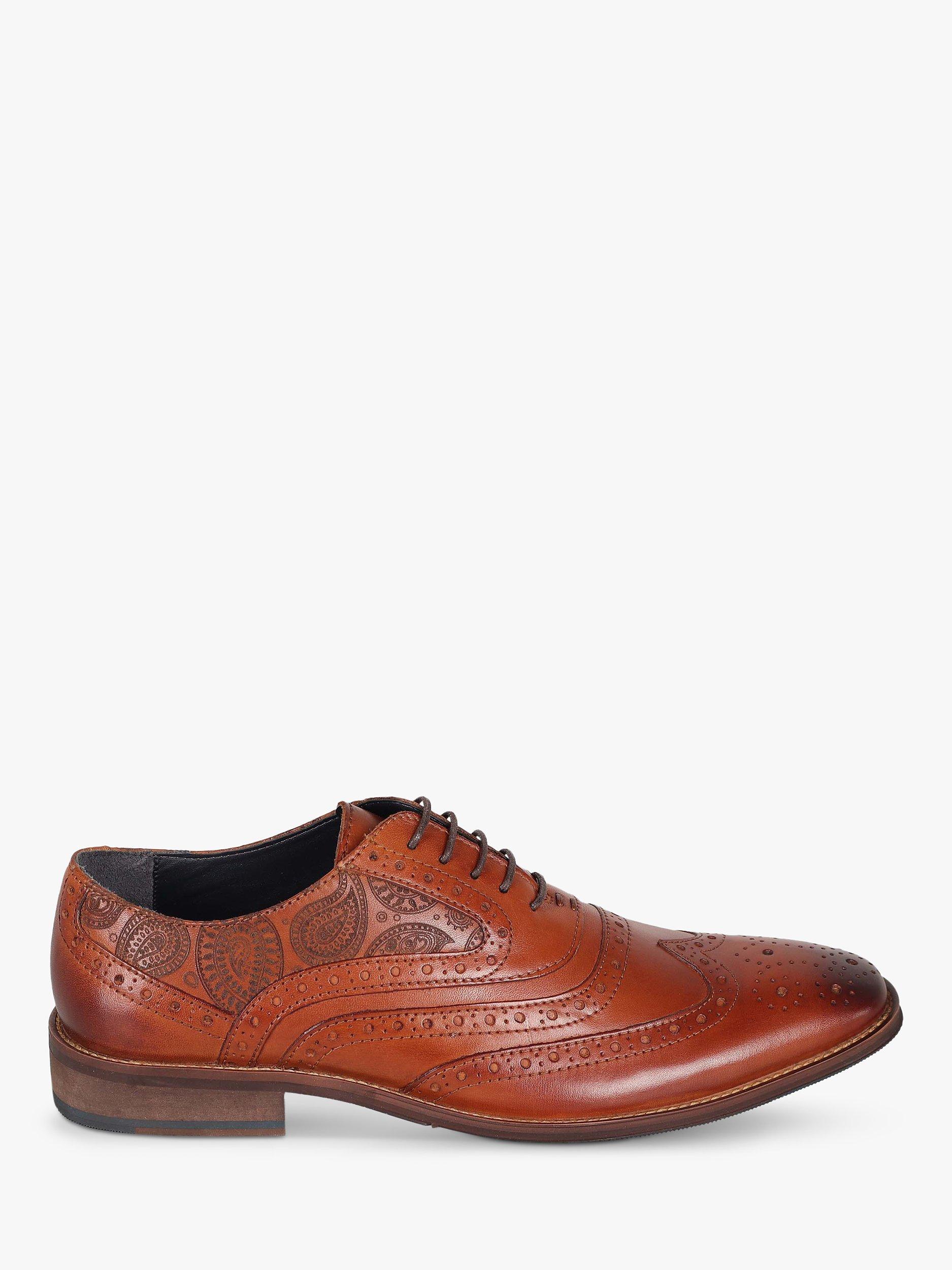 Silver Street London Amen Collection Cork Leather Brogues, Tan