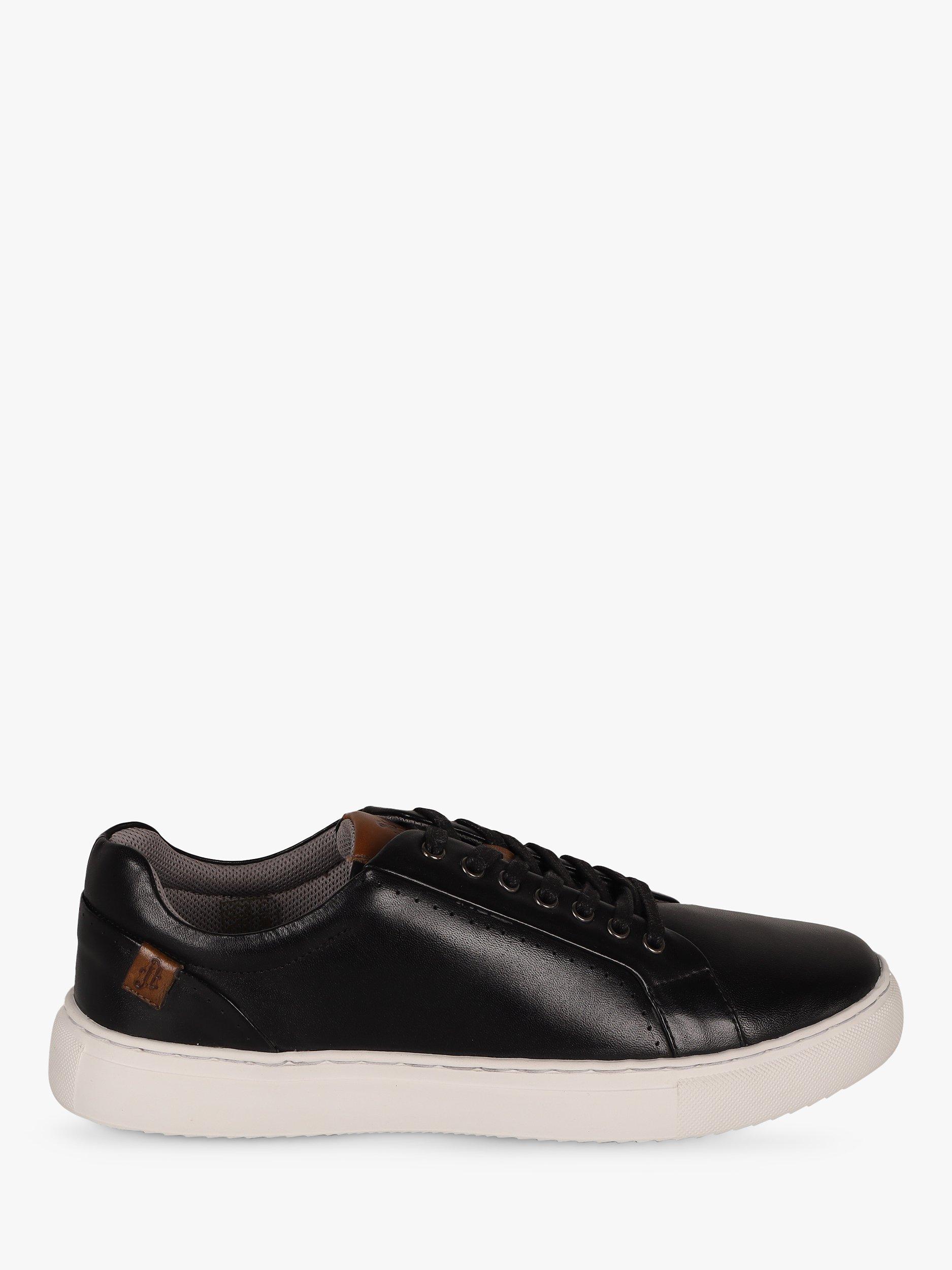 Silver Street London Amen Collection Carlow Leather Trainers, Black