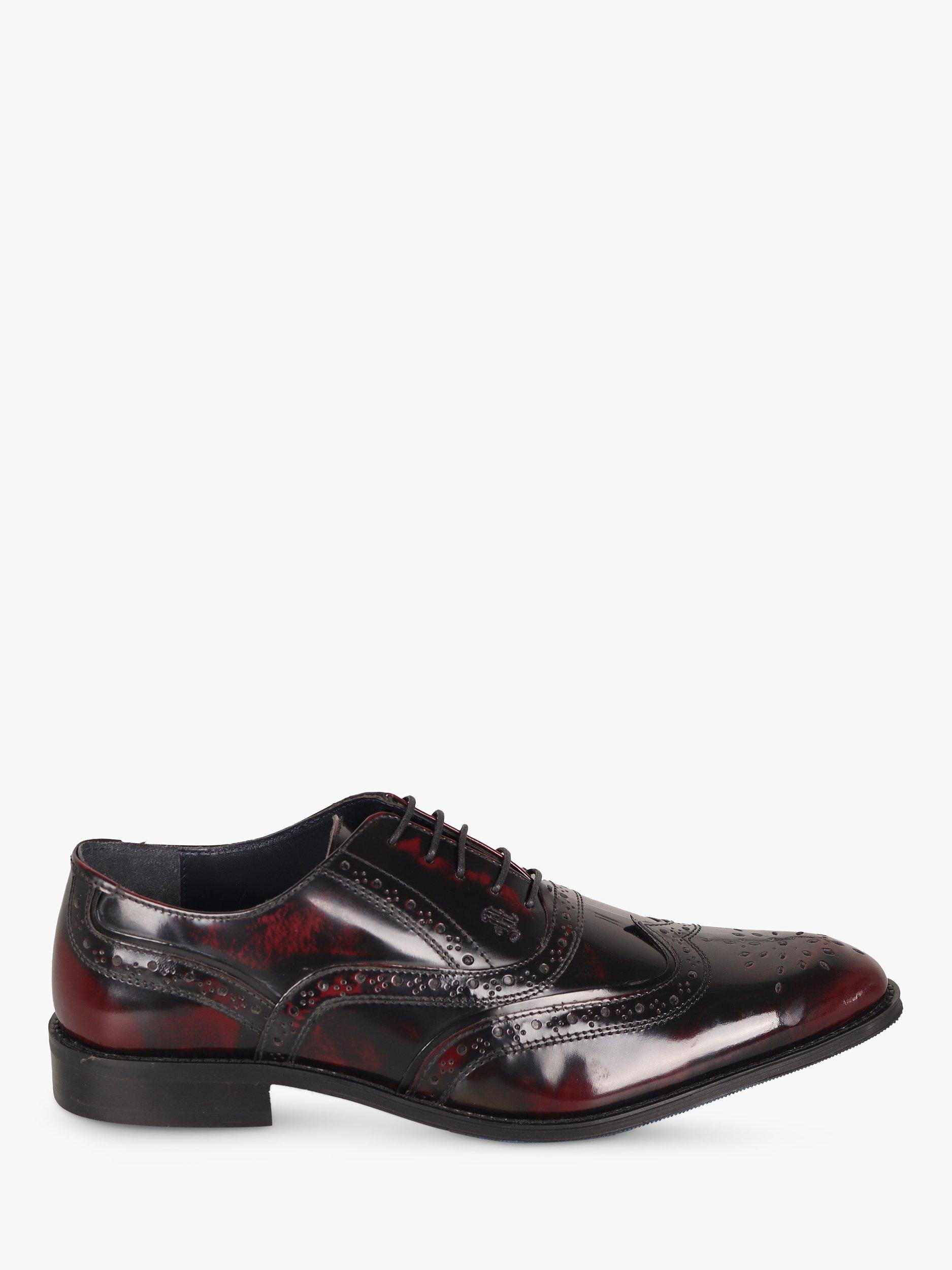 Silver Street London Amen Collection Kilkenny Patent Leather Brogues, Oxblood
