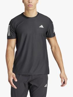 adidas Own The Run Short Sleeve Running Top, Black, Black