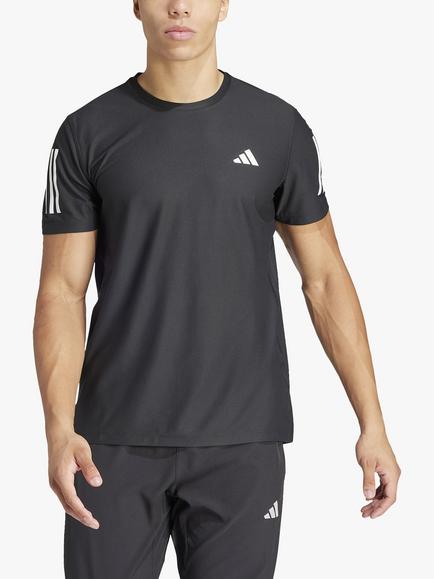 adidas Own The Run Short Sleeve Running Top, Black, Black