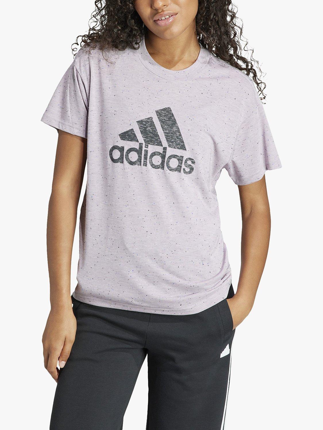 adidas Future Icons 3.0 Short Sleeve T-Shirt, Purple