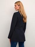 KAFFE Solvej Belt Blazer, Midnight Marine