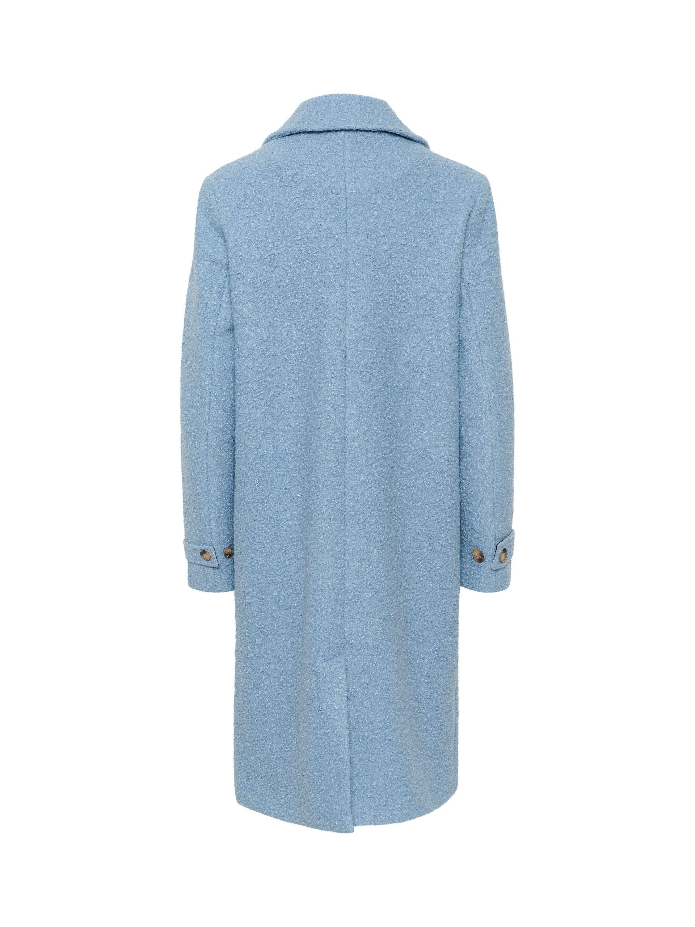 KAFFE Anne Teddy Coat, Faded Denim, 12