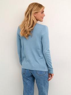 KAFFE Fenia Cardigan, Faded Denim - view 2, Faded Denim