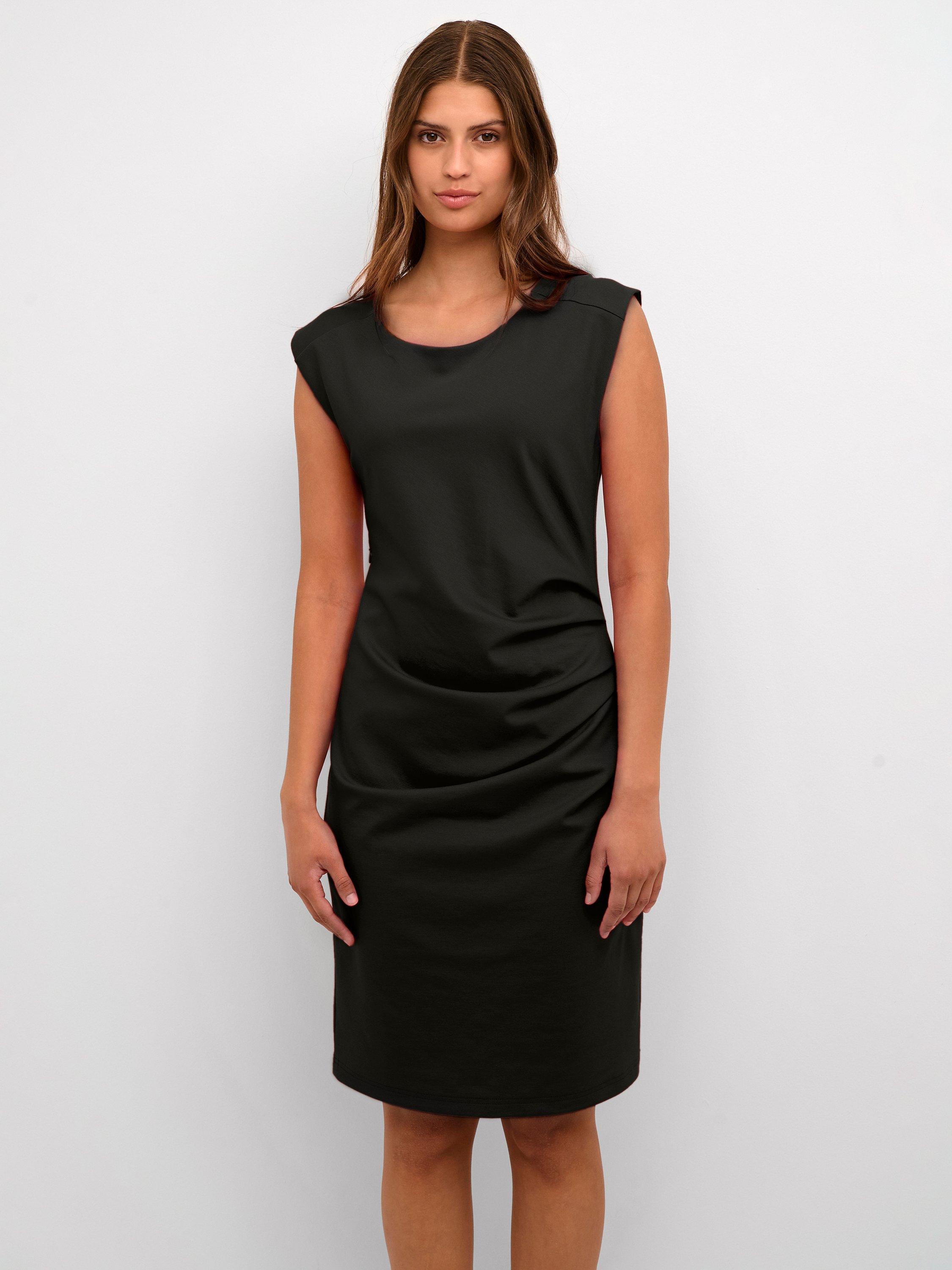 Product image 1 of 6, which shows KAFFE India Sleeveless Fitted Cocktail Dress, Black Deep, S