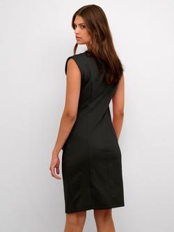 KAFFE India Sleeveless Fitted Cocktail Dress, Black Deep - view 2, Black Deep