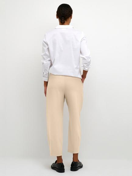 KAFFE Merle Cropped Suit Trousers - view 2, Feather Gray