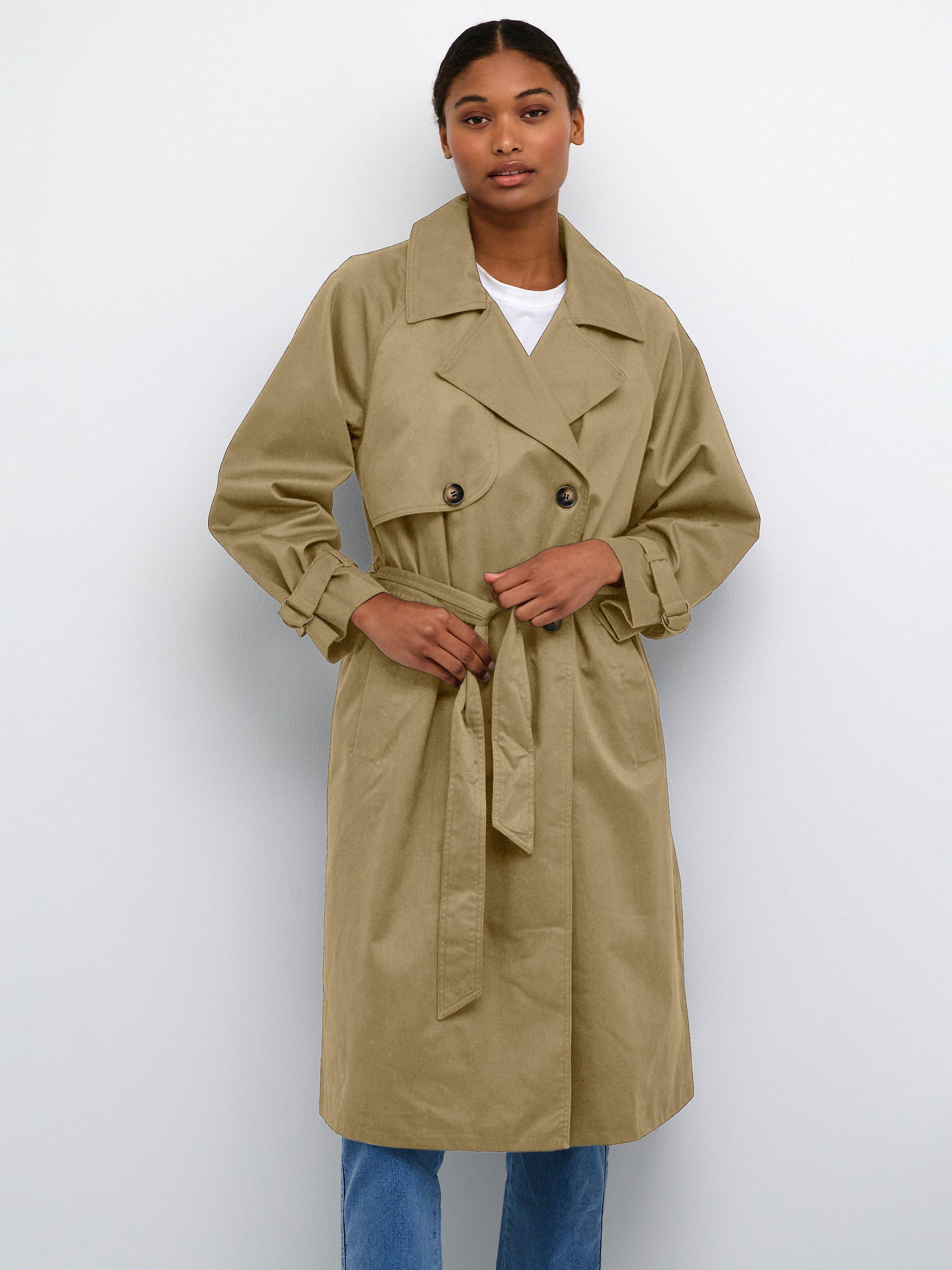 KAFFE Elise Trenchcoat, Kelp