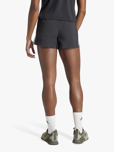 adidas Women's Pacer High Rise 3 Stripes Shorts, Black/White - view 2, Black/White