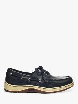 Sebago Clovehitch Waxed Boat Shoes, Navy, Blue Navy