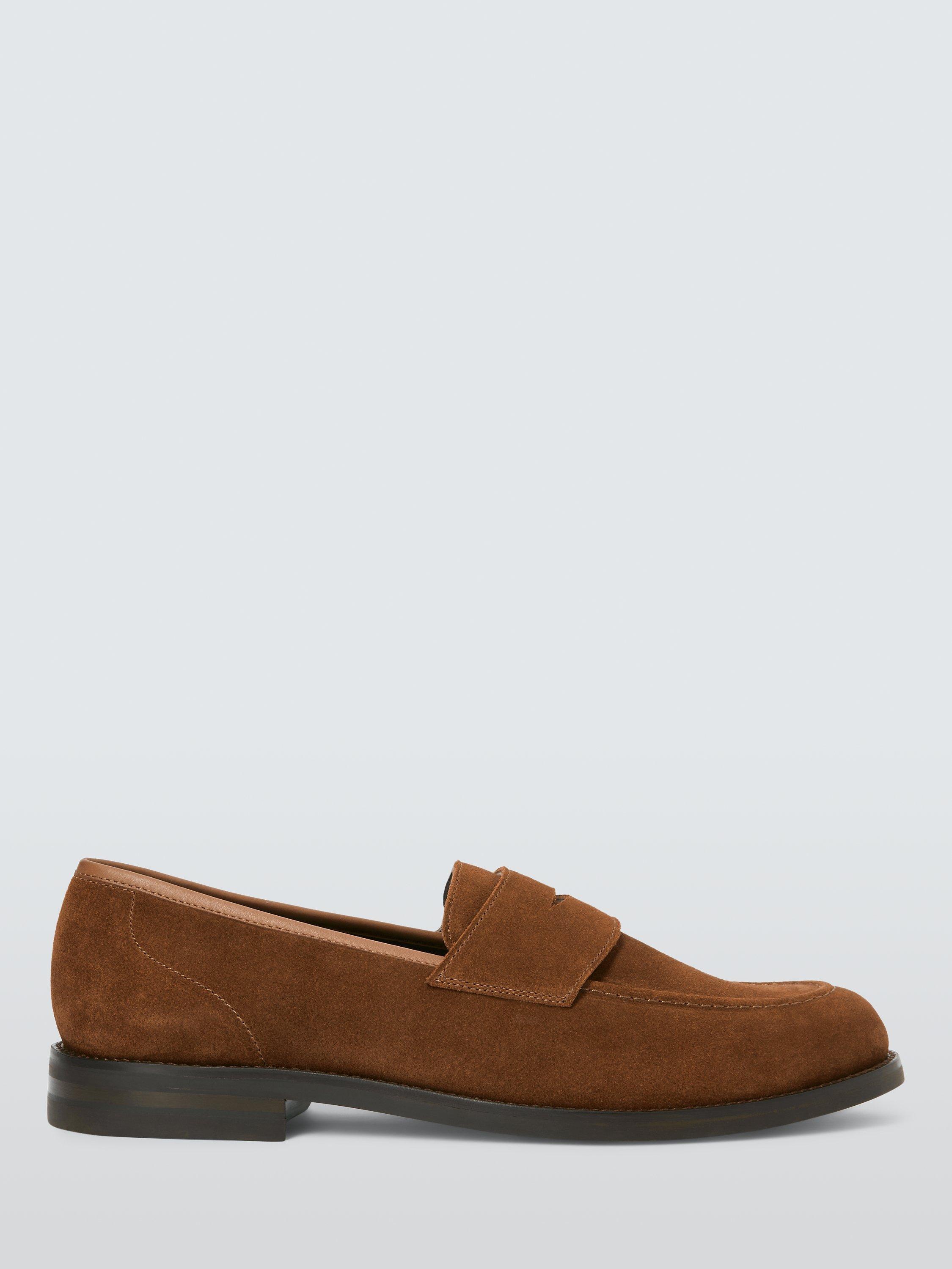 Product image 1 of 5, which shows John Lewis Ivy Suede Loafers, Snuff, 7
