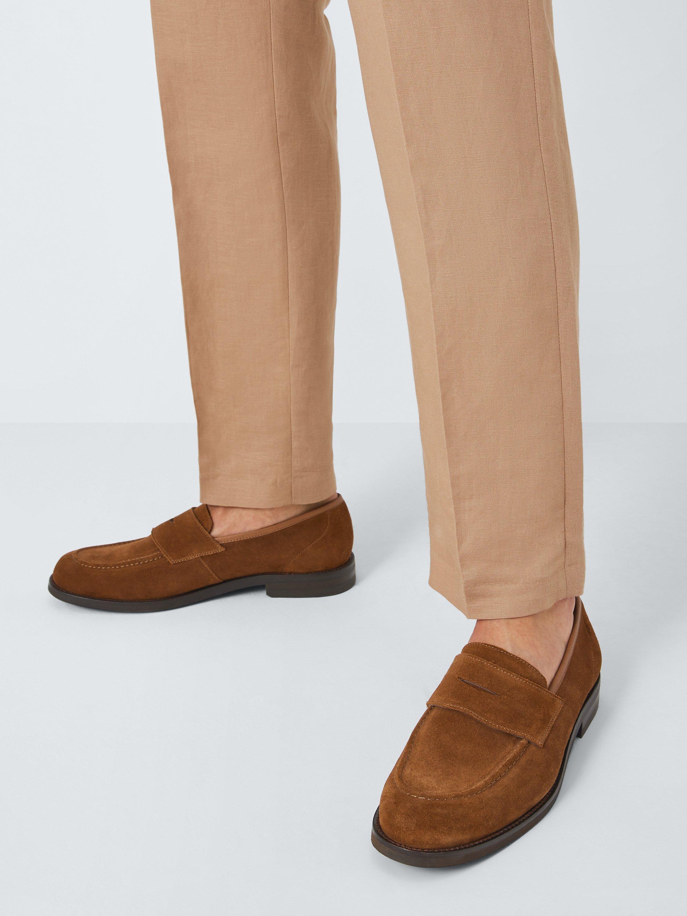 John Lewis Ivy Suede Loafers Snuff