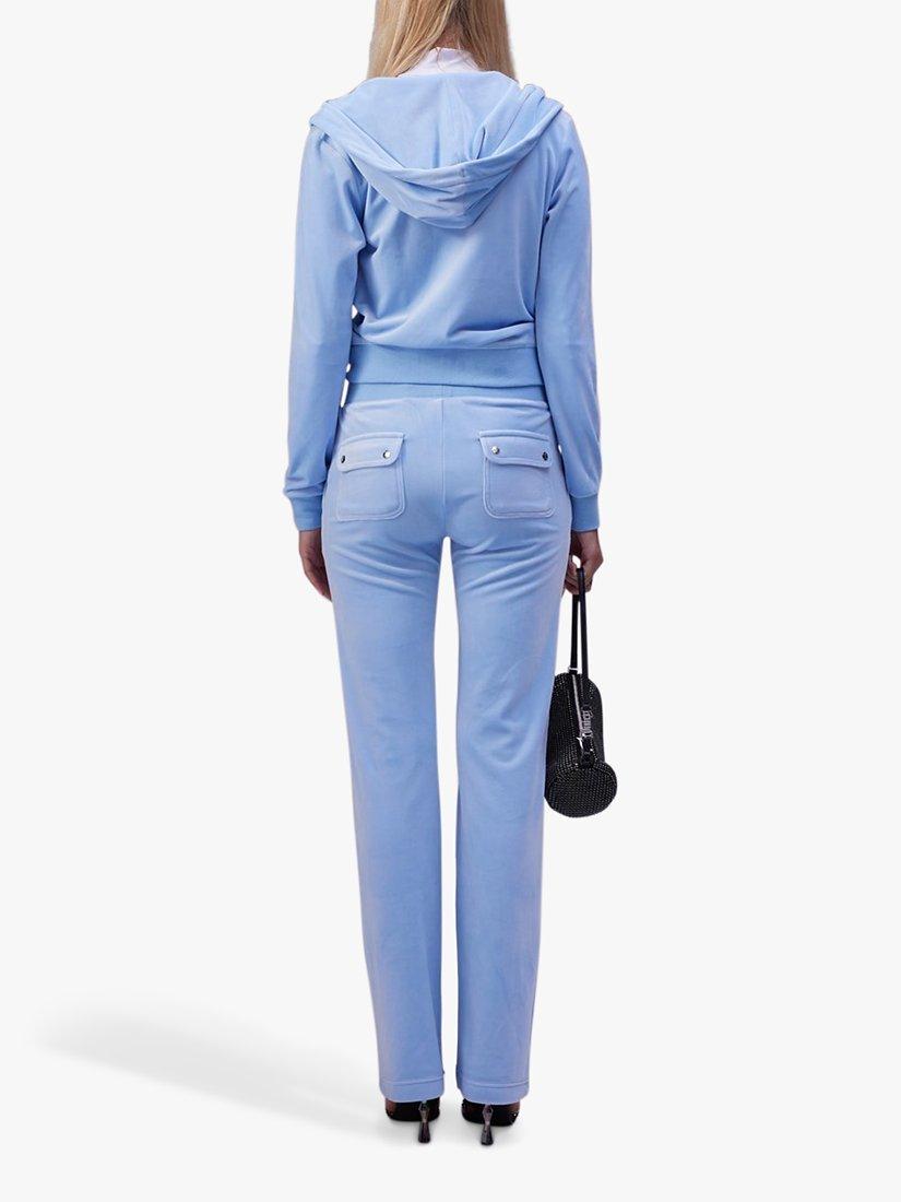 Product image 2 of 5, which shows Juicy Couture Del Ray Tracksuit Bottoms, Powder Blue, S