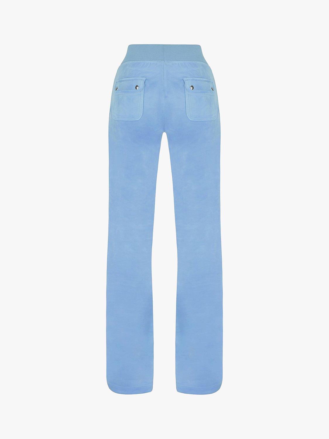 Product image 5 of 5, which shows Juicy Couture Del Ray Tracksuit Bottoms, Powder Blue, S