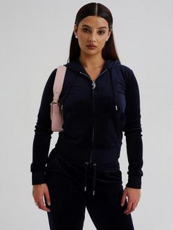 Juicy Couture Classic Robertson Zip Through Hoodie, Nightsky