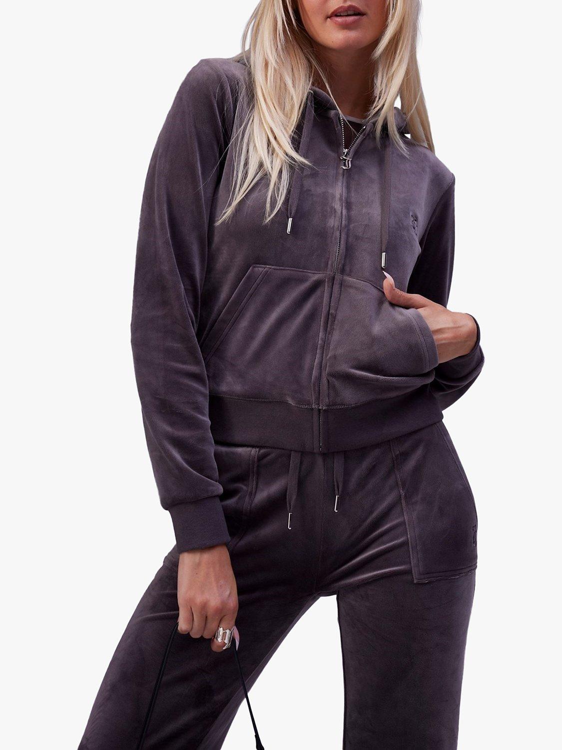 Product image 1 of 4, which shows Juicy Couture Classic Robertson Zip Through Hoodie, Tophat, S