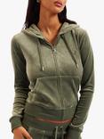 Juicy Couture Classic Robertson Zip Through Hoodie, Thyme