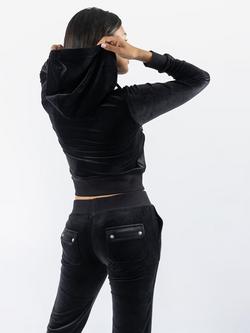 Juicy Couture Classic Robertson Zip Through Hoodie - view 2, Black