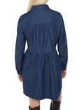 Whistles Petite Winnie Chambray Denim Dress, Dark Denim