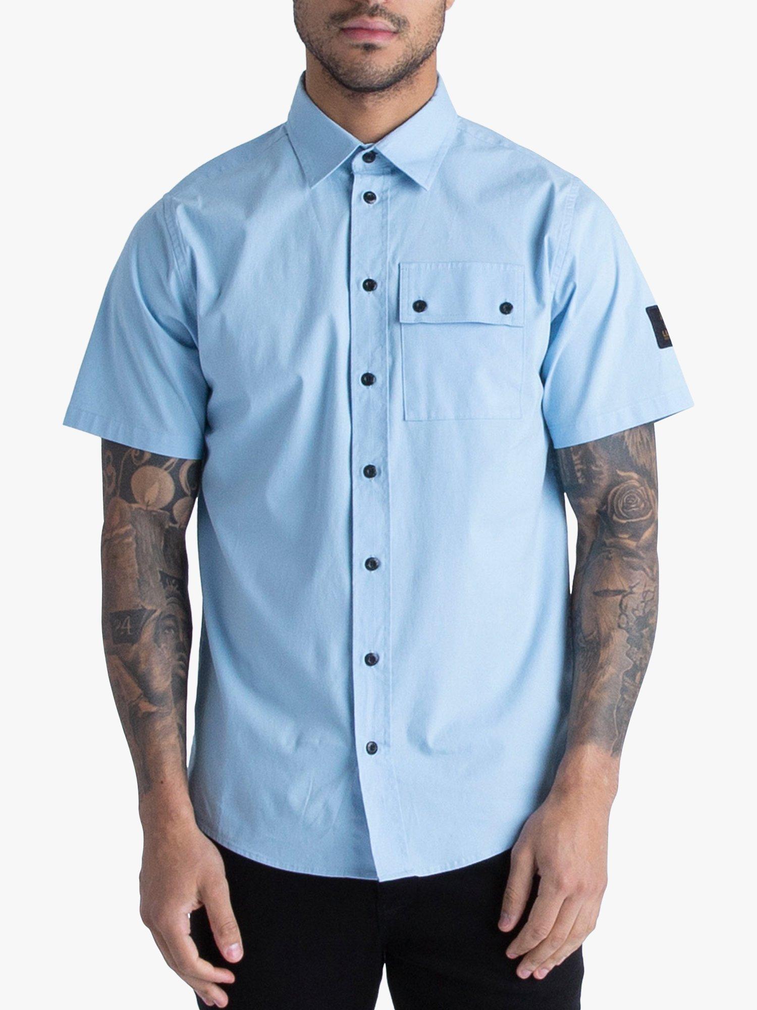 LUKE 1977 Kilmartin Utility Shirt, Sky Blue