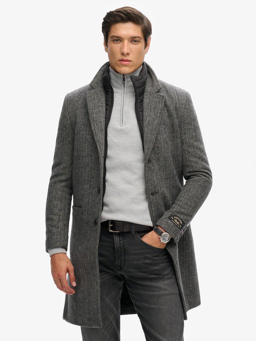 Dark gray overcoat hotsell