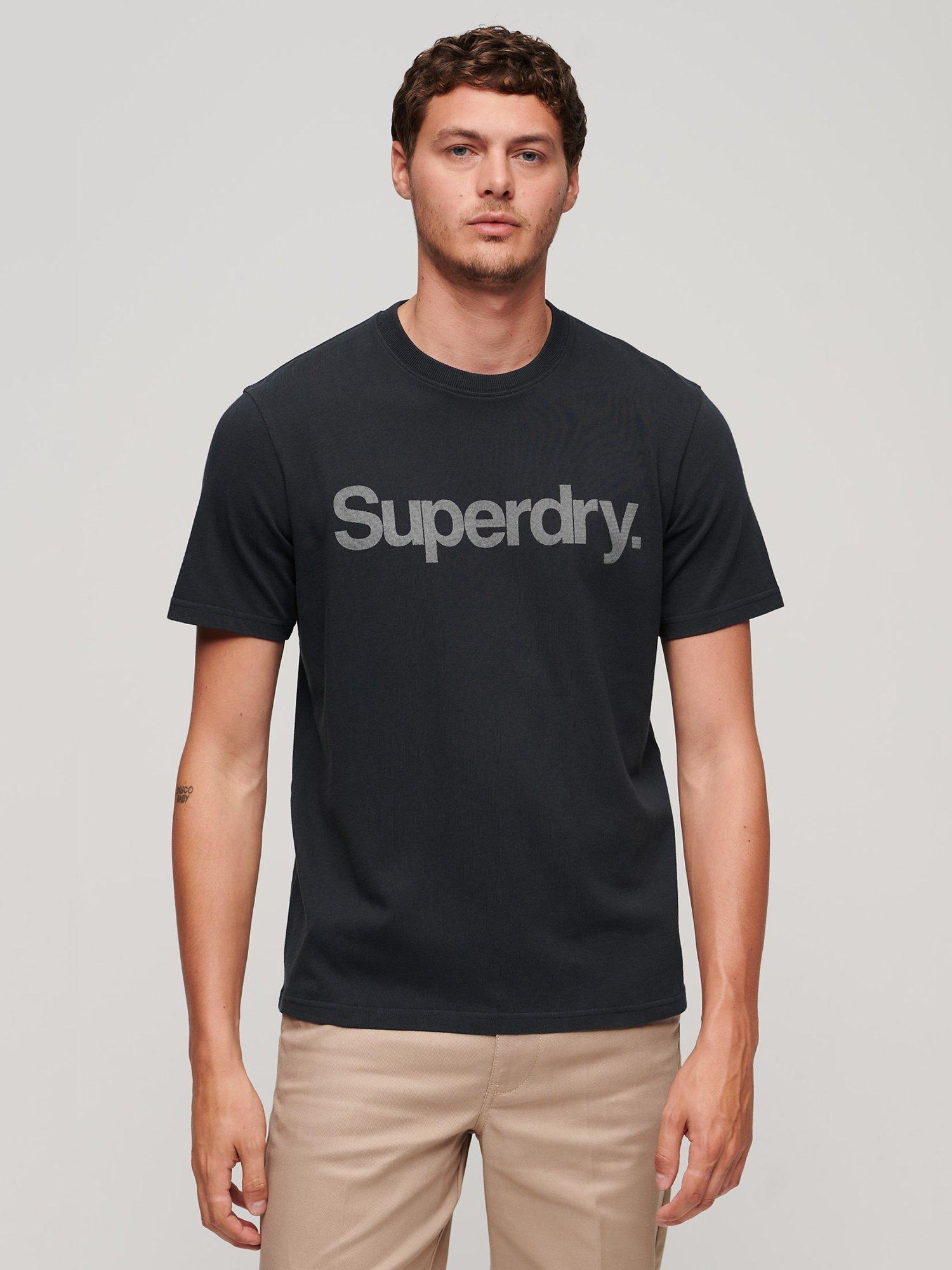 Superdry City Loose Printed T-Shirt, Navy