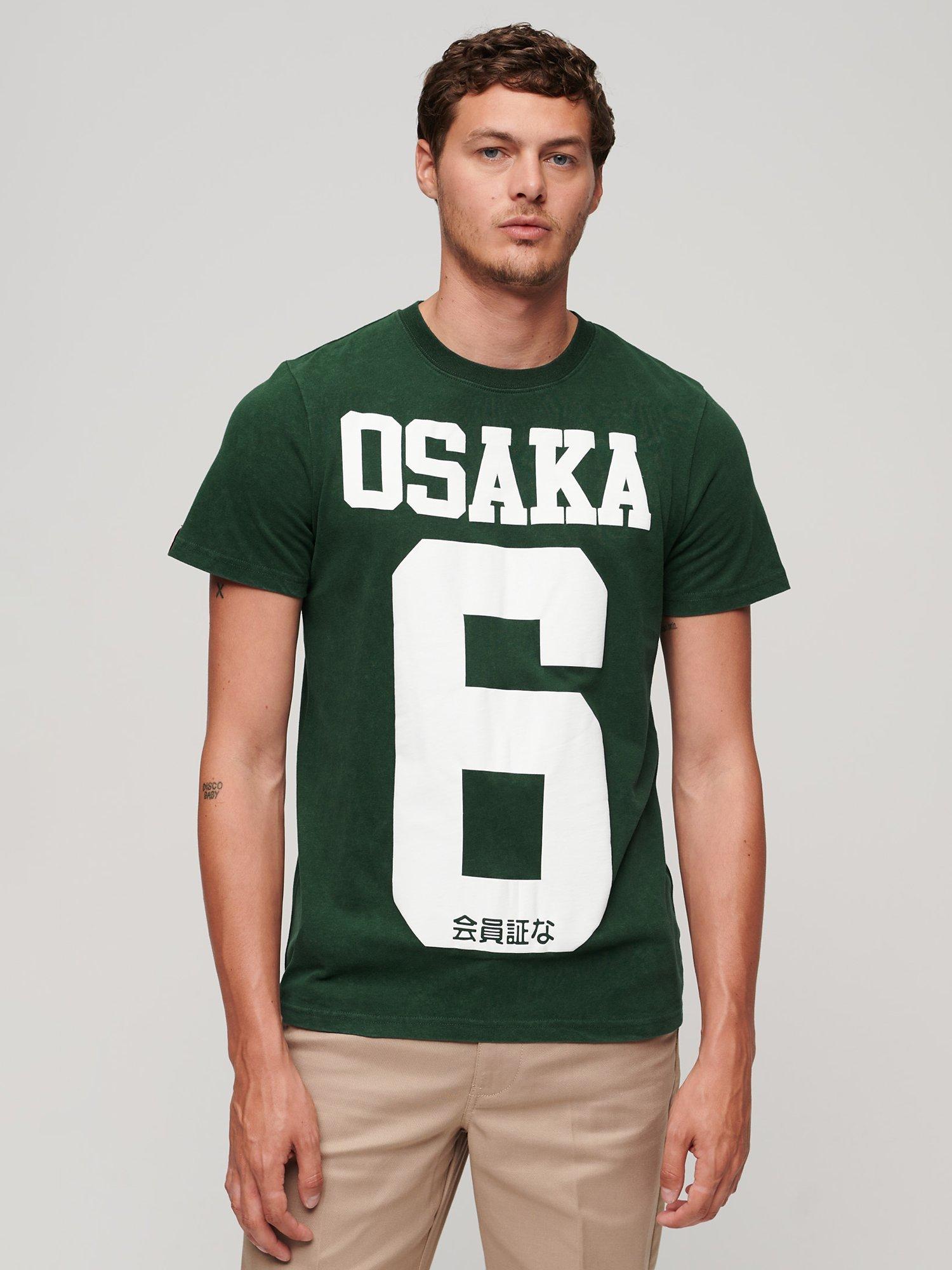 Superdry Graphic Print Cotton T-Shirt, Green