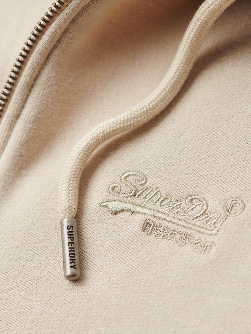 Product image 3 of 7, which shows Superdry Zipped Hoodie, Beige, XXL