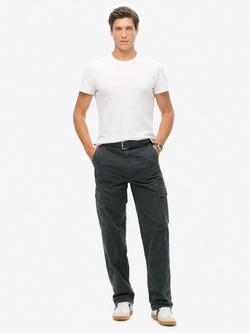 Superdry Organic Cotton Cargo Pants, Eclipse Navy