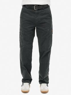 Superdry Organic Cotton Cargo Pants - view 2, Eclipse Navy