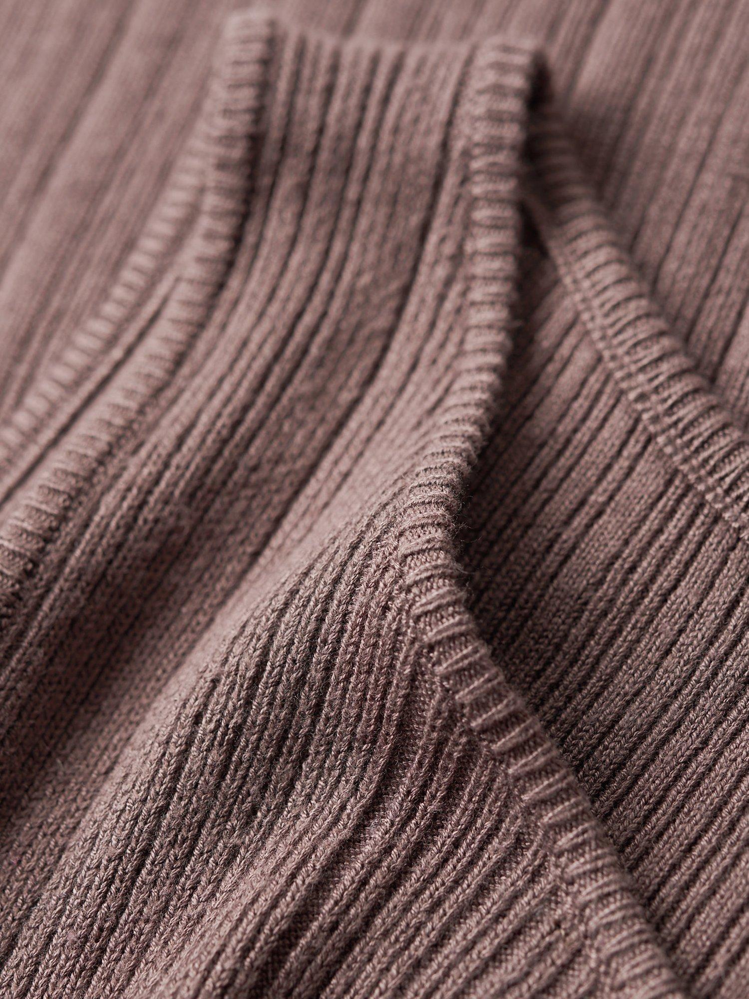 Product image 5 of 5, which shows Superdry Jersey Backless Knitted Midi Dress, Iron Brown, 6