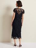 Phase Eight Meghan Lace Double Layer Dress, Navy