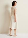 Phase Eight Maxine Lace Flared Dress, Cream