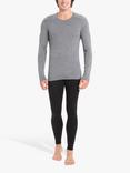 Icebreaker 260 Tech Long Sleeve Crew Neck Base Layer Top, Grey