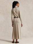 Polo Ralph Lauren Wool Blend Turtleneck Maxi Dress, Natural Beige