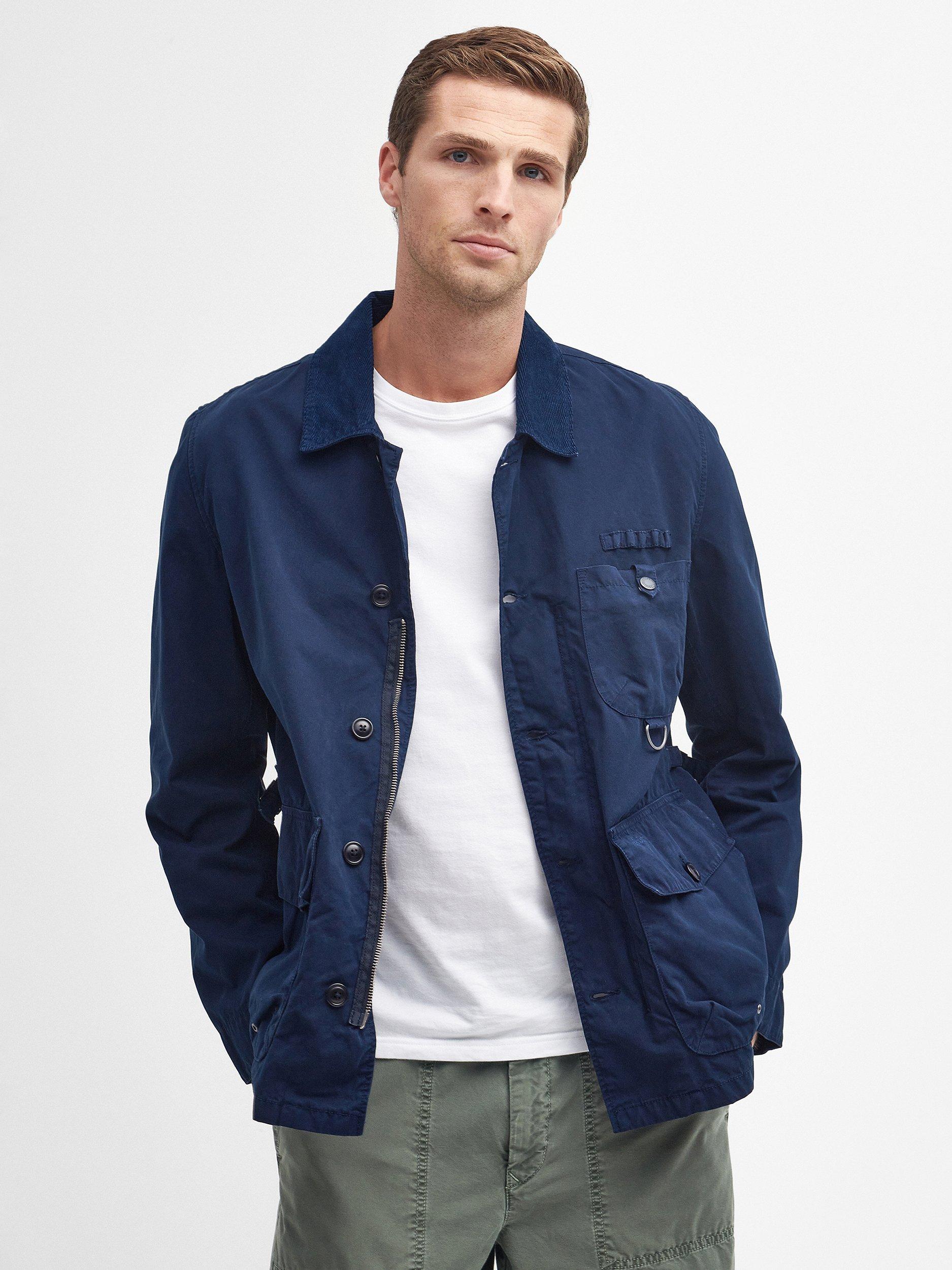 Barbour Cotton Salter Overshirt, Navy