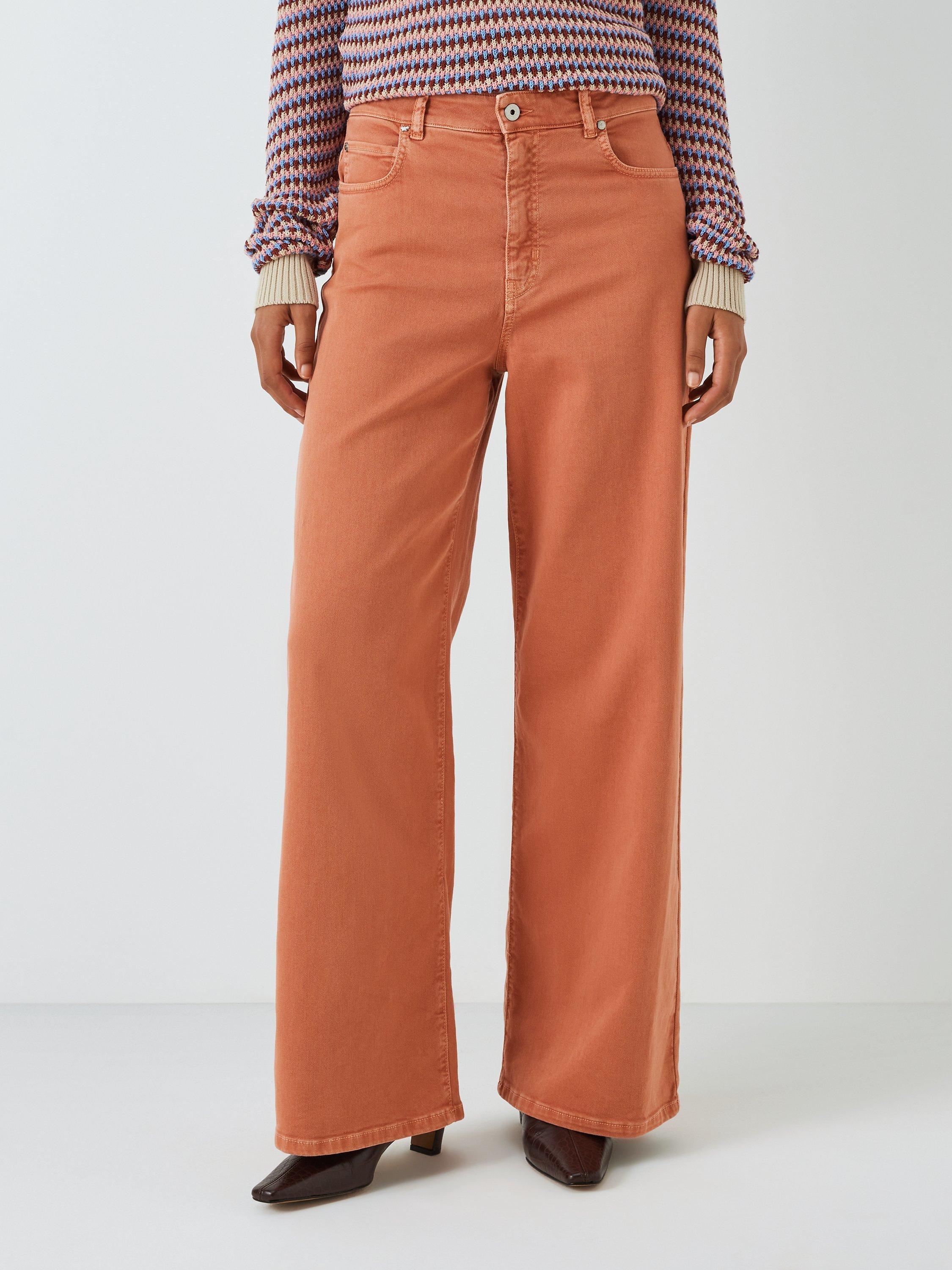 Weekend MaxMara Medina Wide Leg Jeans, Coral